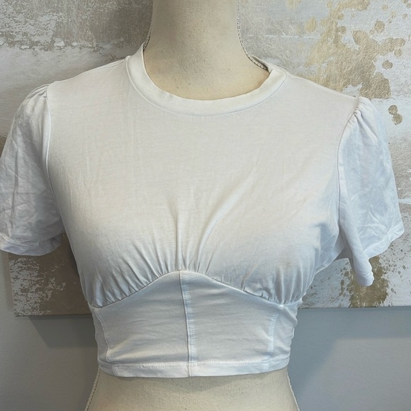 White Crop Top by Brooklyn Karma - Picture 1 of 5